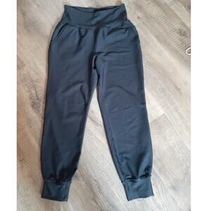Old Navy Powersoft Black Hi Rise Jogger Pants Go Dry M EXC Cond